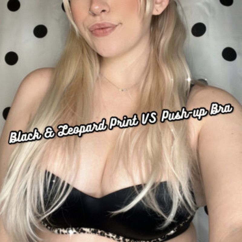 Leopard Print VS Pushup Bra