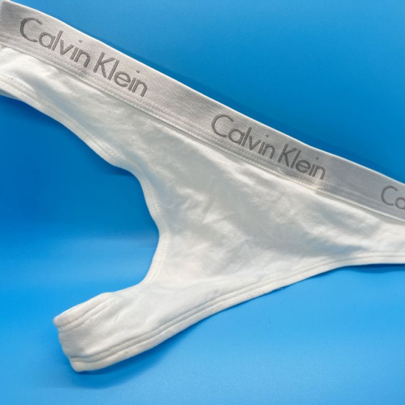 White Calvin Klein Thong