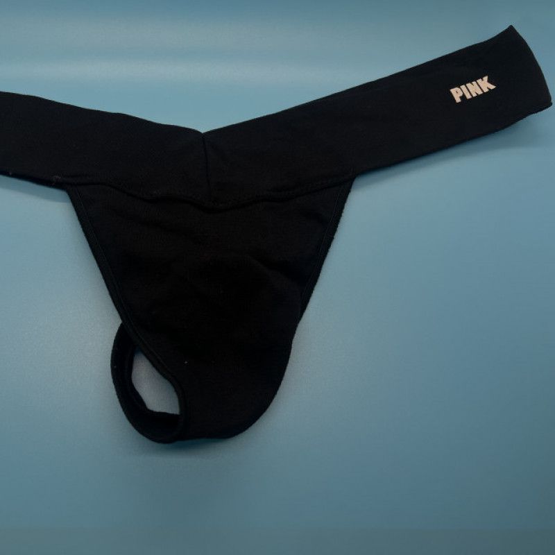 Black Thong by Pink