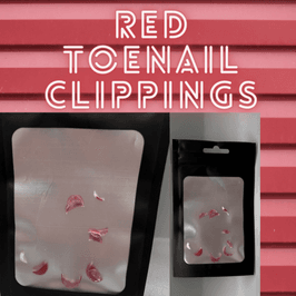 Dark Red Toenail Clippings