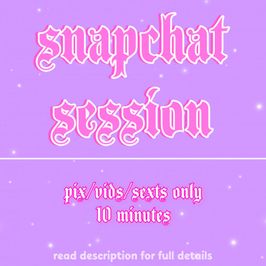 limited snap session 10 min