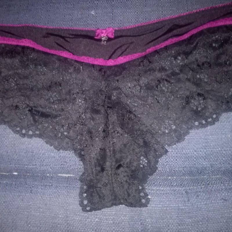 black panty worn