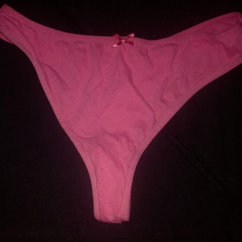 pink tanga worn