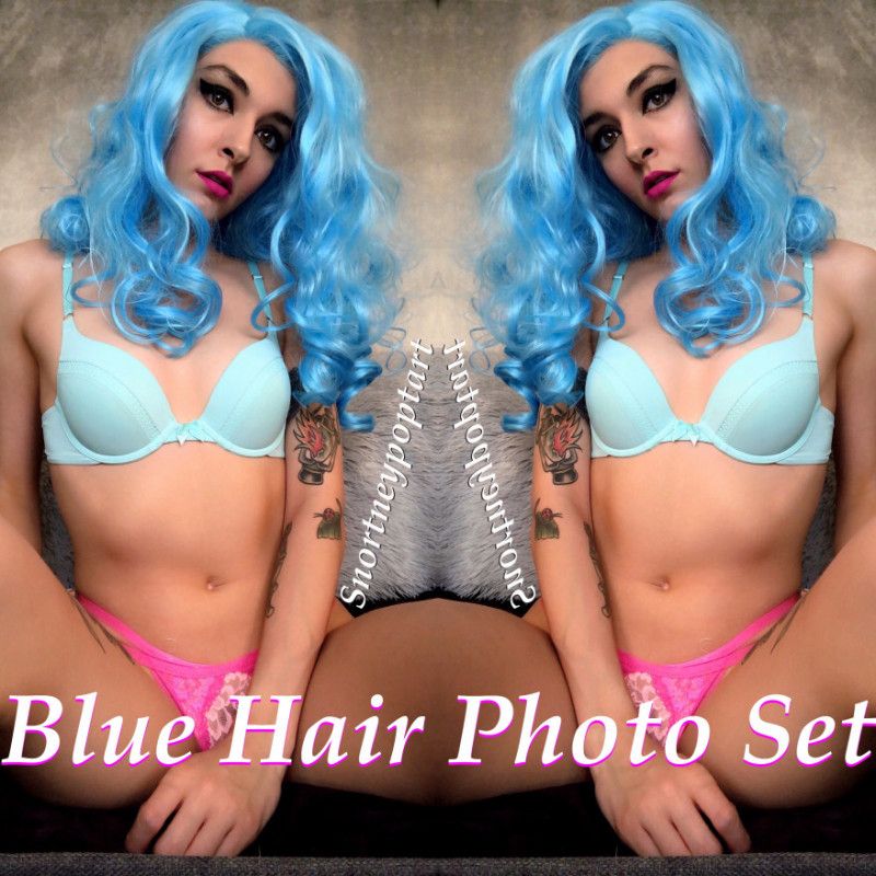 Blue Hair Photo Set