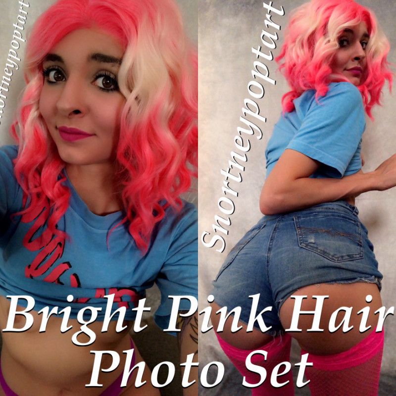 Hot Pink Hair Photo Set