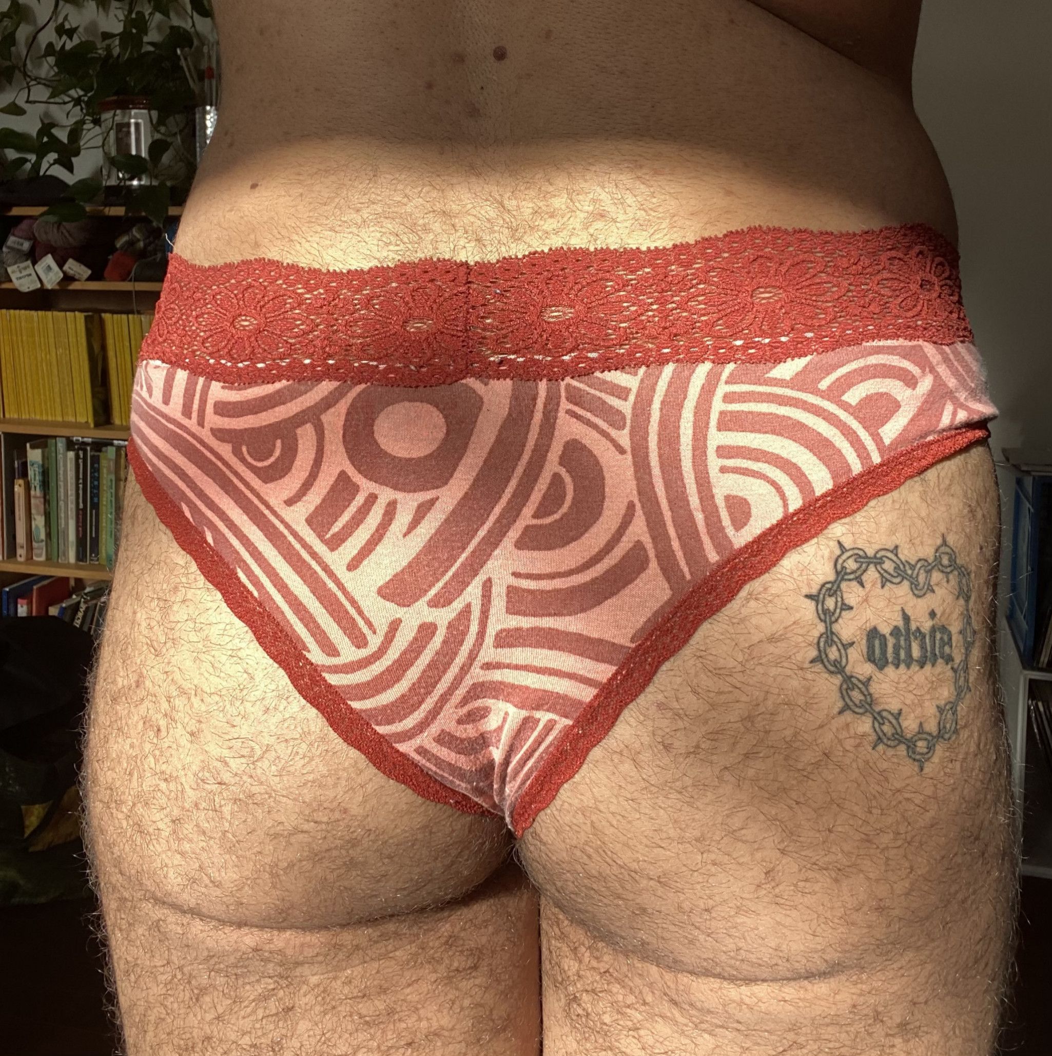 cheeky burgundy undies