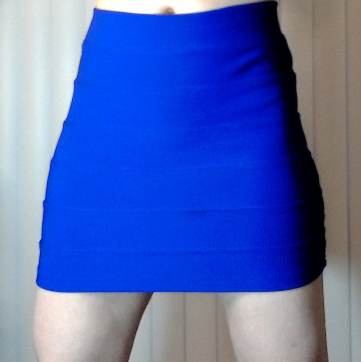 Slutty Tight Bodycon Miniskirt Dark Blue Clubwear