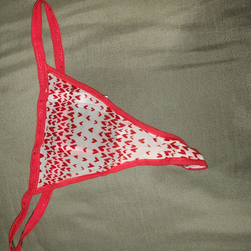 Heart thong panties