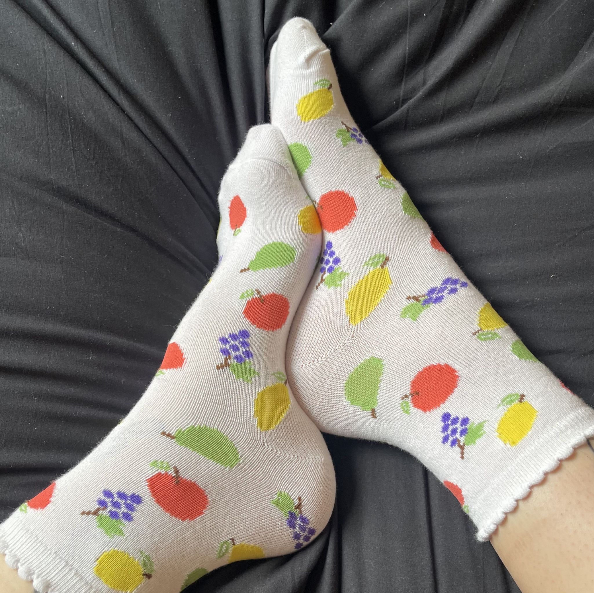 2 Day Worn Fruit Socks