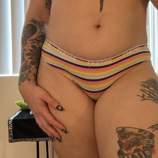 Stripe Cheeky Bikini Panty