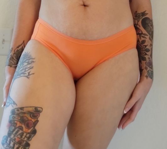 Orange Cotton Boyshorts