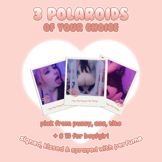 3 Polaroids of Your Choice