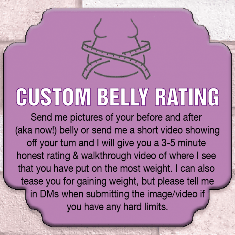 Custom Video Belly Ratings