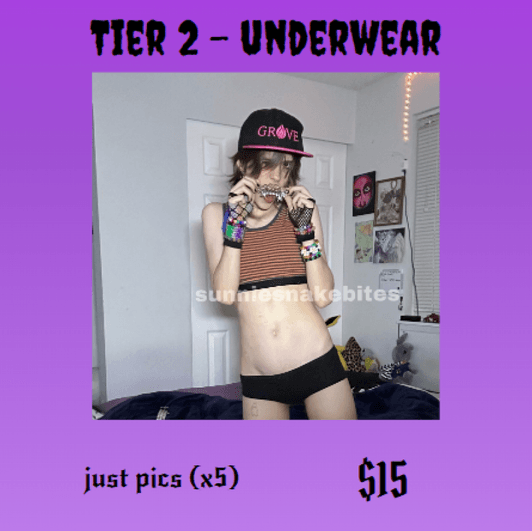 RAWR XD underwear photoset