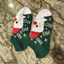 Christmas Socks: Green Santas