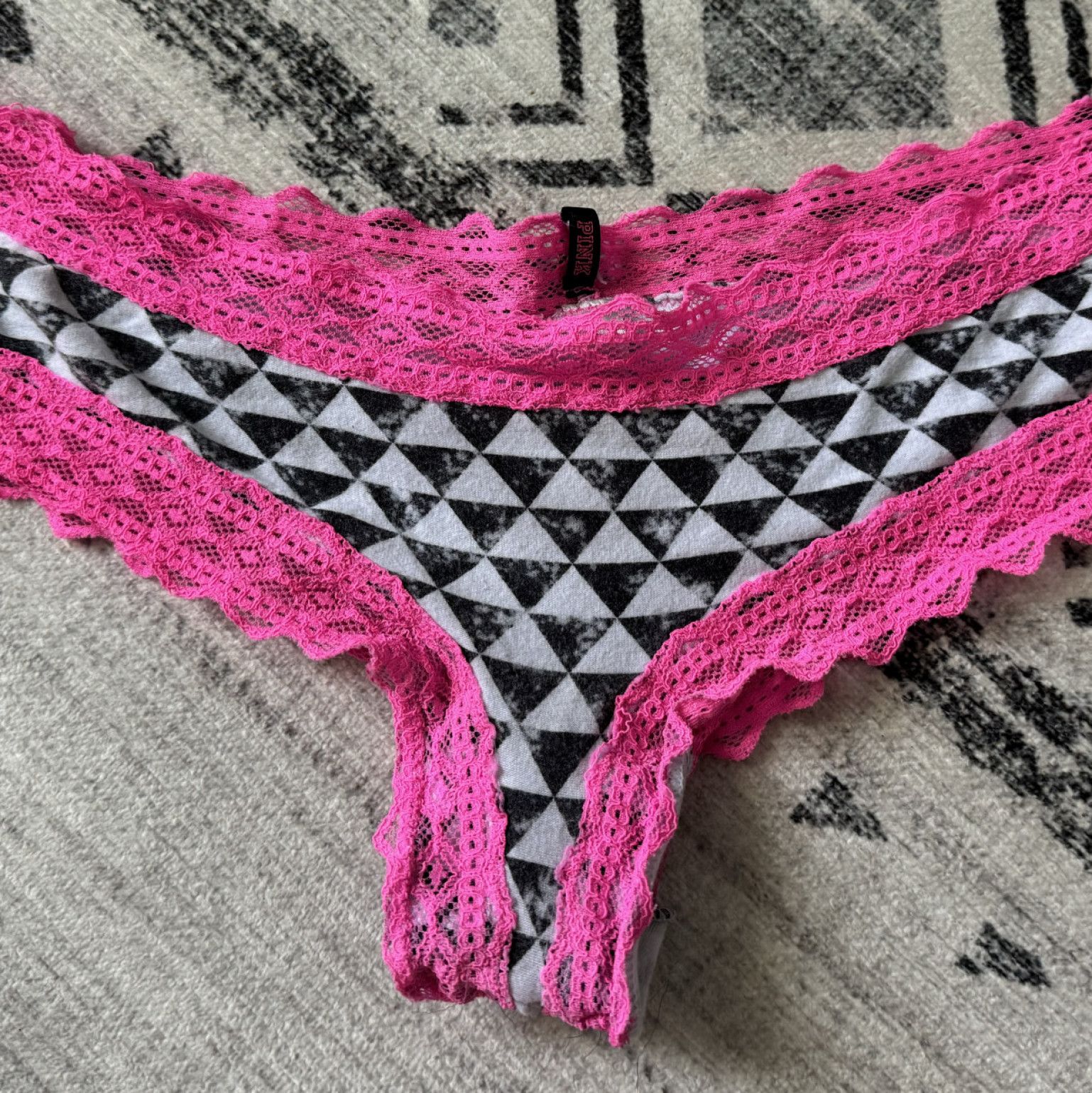 Pink Lace Cheeky Panties