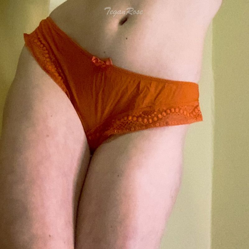 Worn Pretty Orange Panties