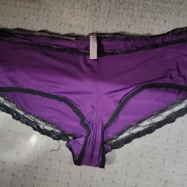 My heavily worn silky purple boyshorts