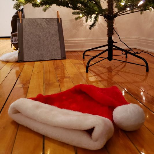 Santa hat from Christmas Blowjob video