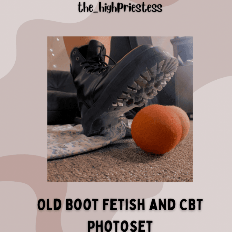 Old Boot Fetish and CBT Photoset POV