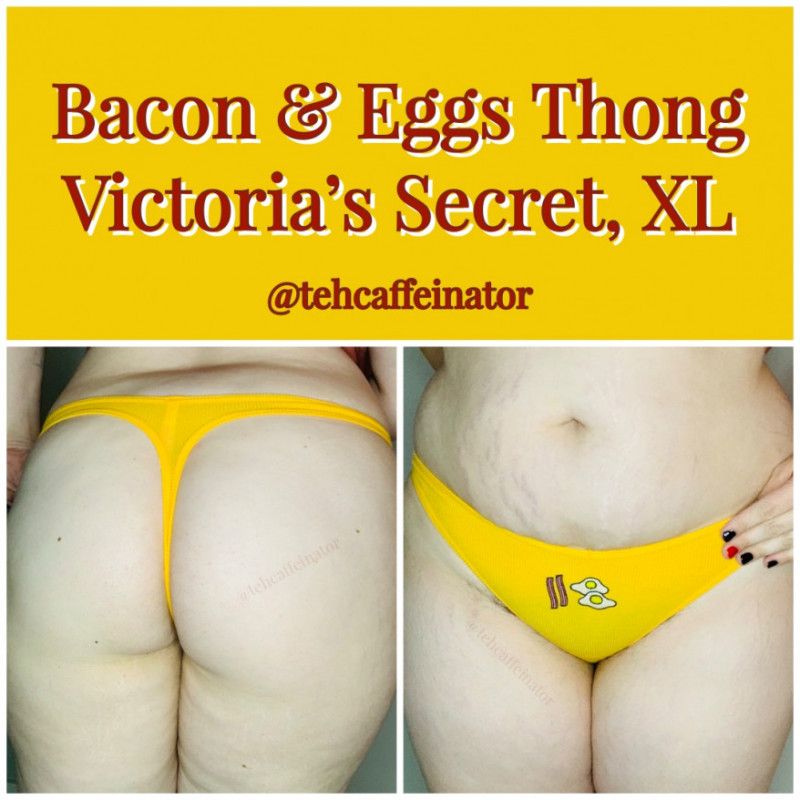 Bacon and Eggs Thong VS Ribbed Cotton