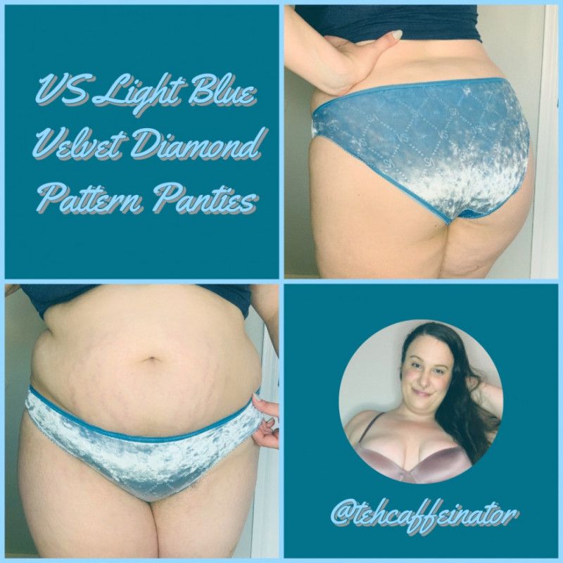 Light Blue Velvet Diamond VS Panties