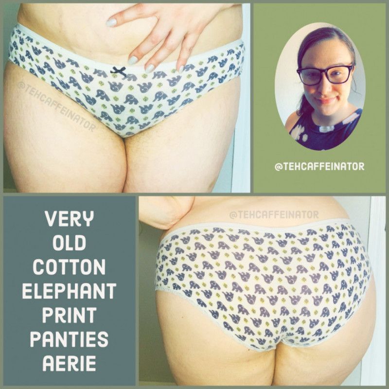 Old Well Worn Elephant Undies Cotton