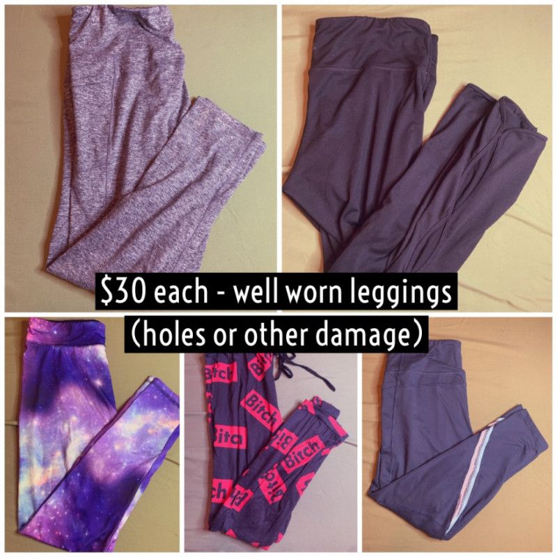 Well Worn Holey Leggings XL