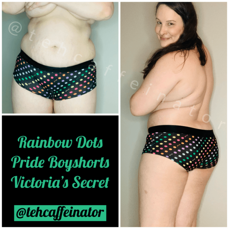 Rainbow Dots Pride Boyshorts XL VS