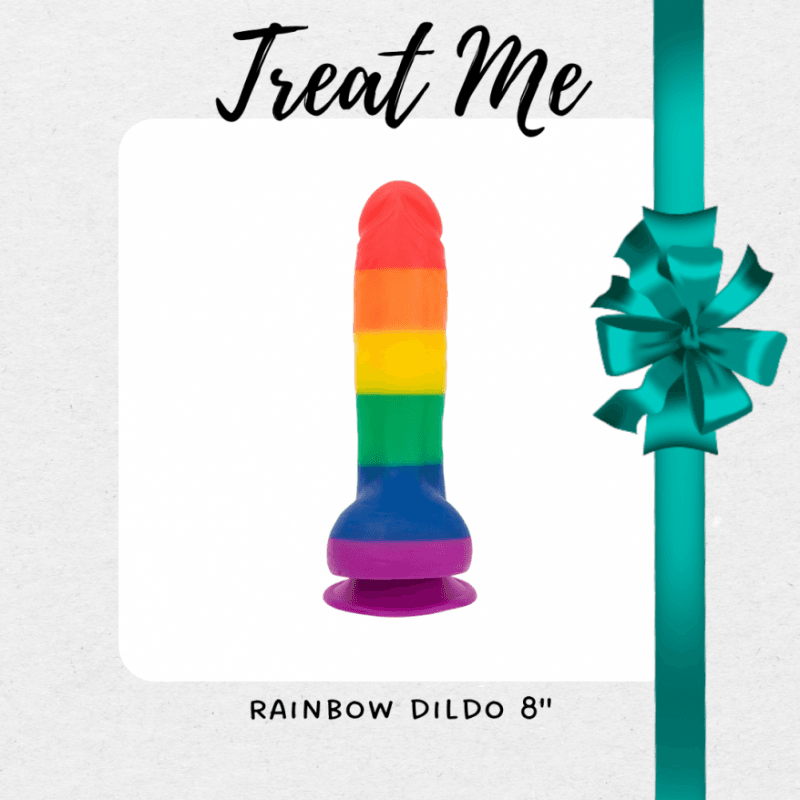 Treat Me: 8 in Rainbow Dildo