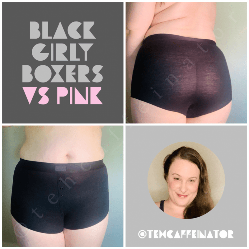 Black Girly Boxers VS Pink