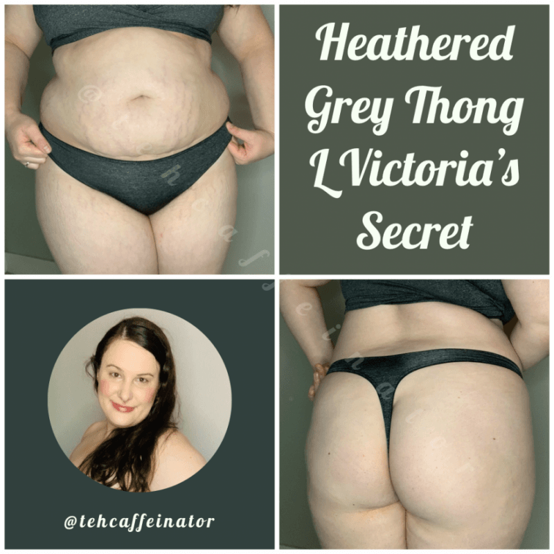 Heathered Grey Thong VS