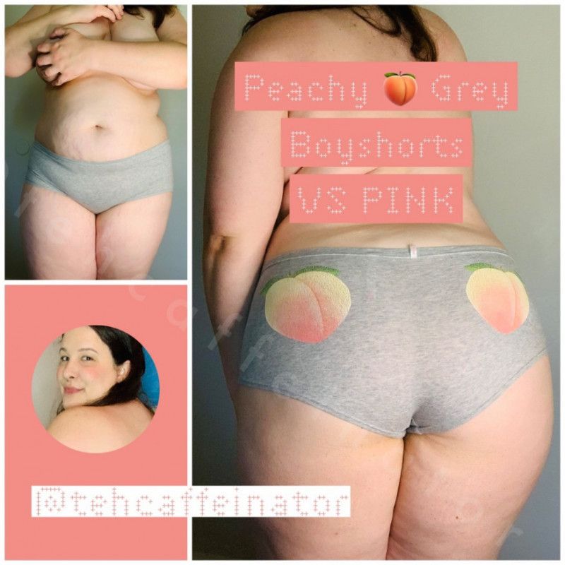 Peachy Grey Boyshorts VS Pink