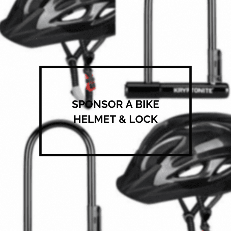 Sponsor A Bike Helmet and Lock