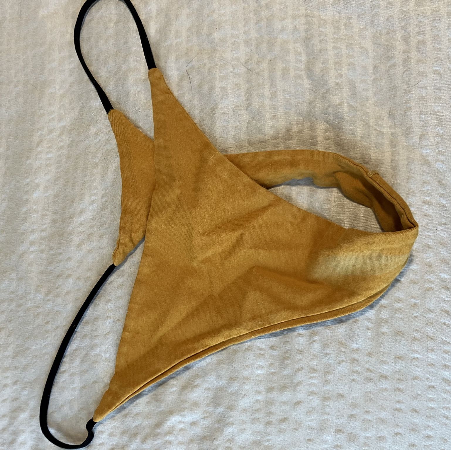 Pussy stained thong panties