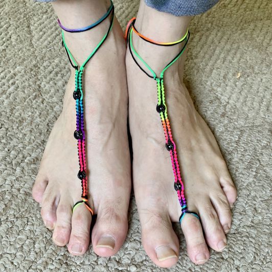 Handmade barefoot sandals