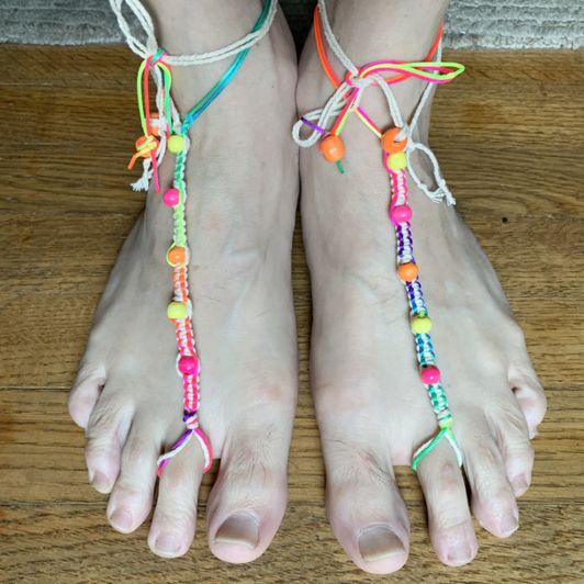 Candy barefoot sandals