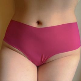 gorgeous worn fuschia cheeky panties