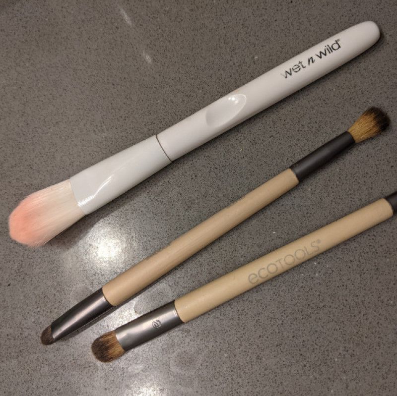 Used Dirty Makeup Brushes