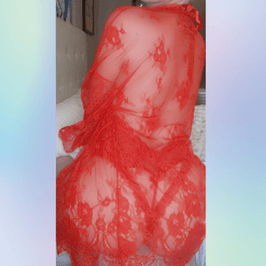 Red Lace Sheer Robe