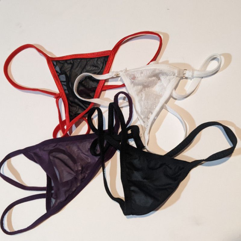 4 Piece Worn G String Thong Panties