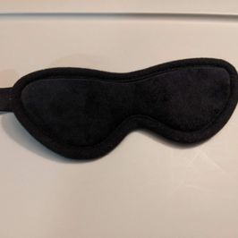 Black Fuzzy Eye Mask