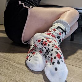 White Fuzzy Socks