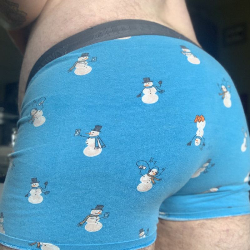 Worn Sweaty Snowman Boxers