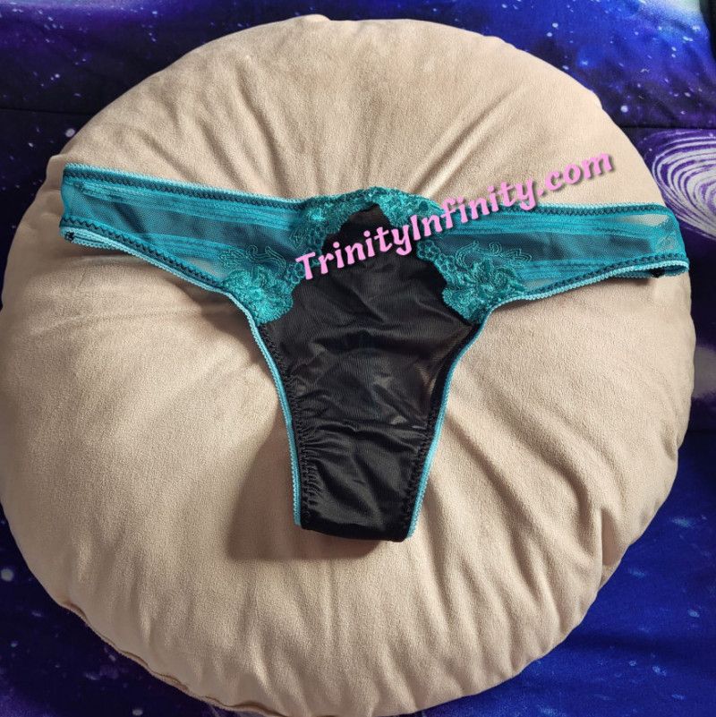 Black and Teal Panties