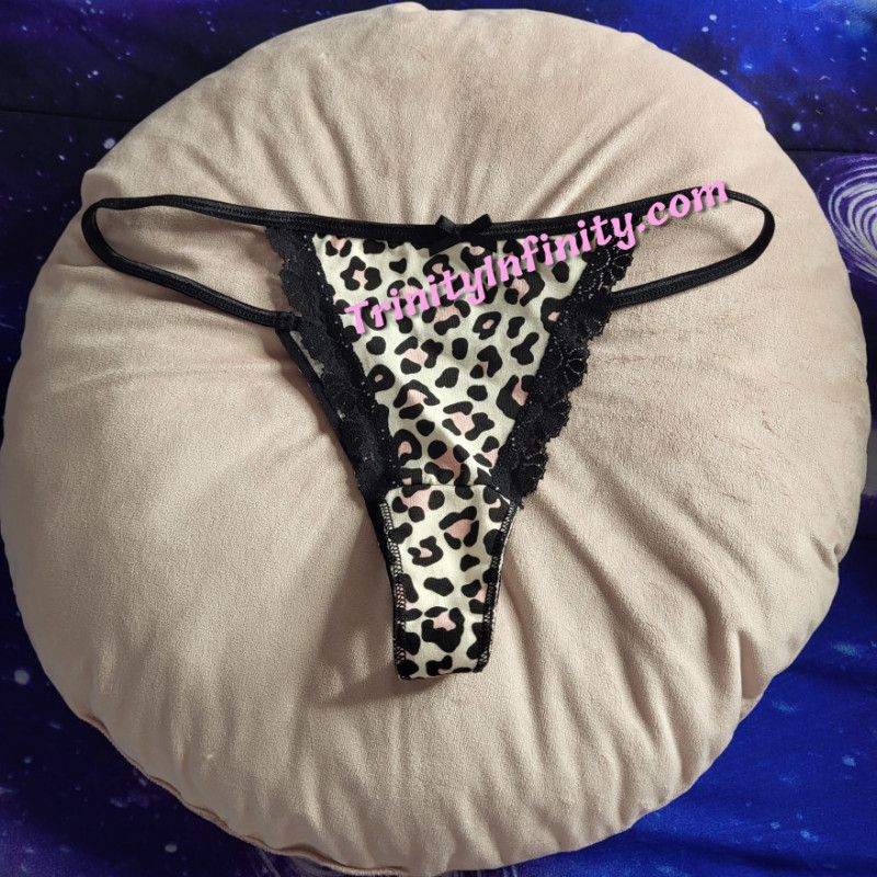 Leopard Print Thong