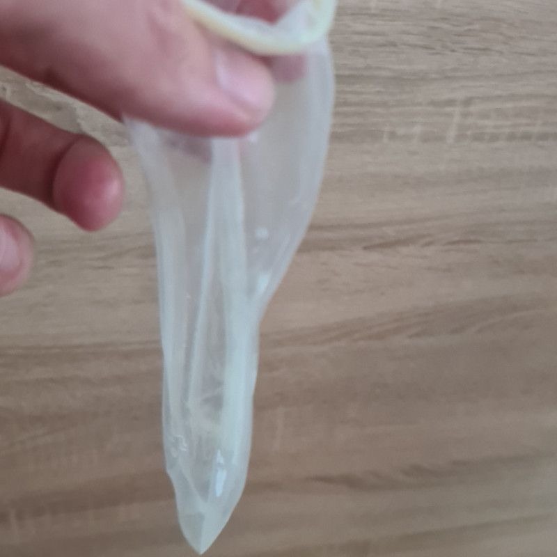 Condom with sperm