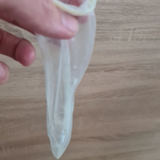 Condom with sperm