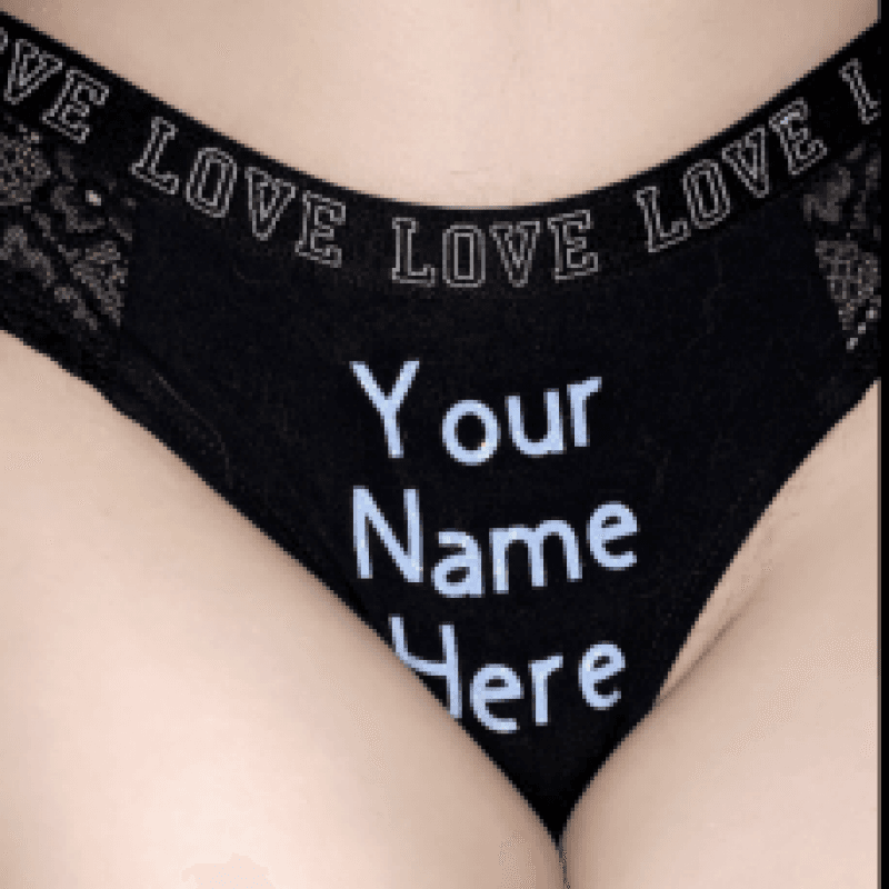 Used Customized Panties With Your Name