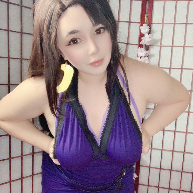 Tifa purple dress photoset